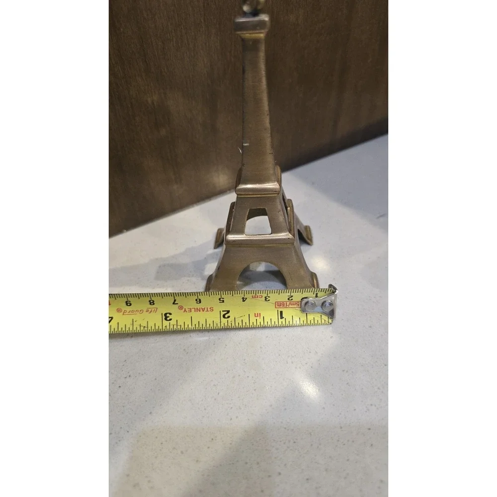 Restoration Hardware Solid Gold Brass Miniature Eiffel‎ Tower Ornament Decor